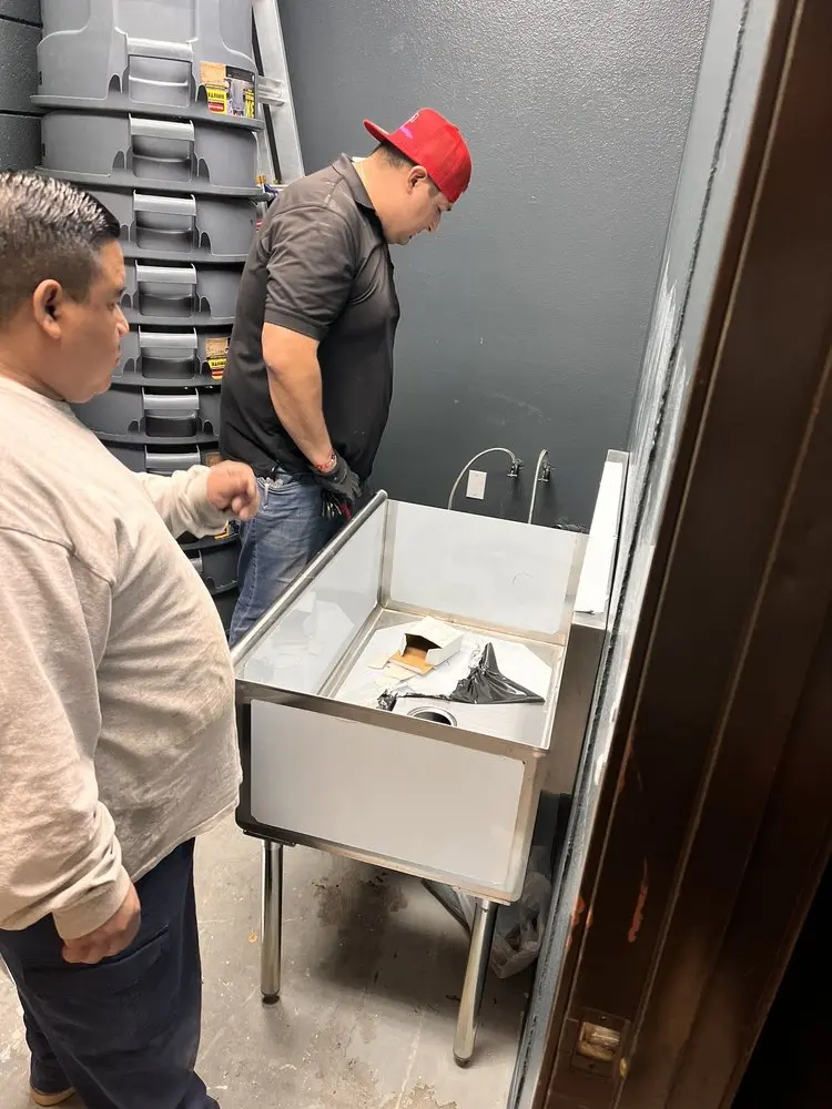 Commercial plumbing and sink installation in Yuba City