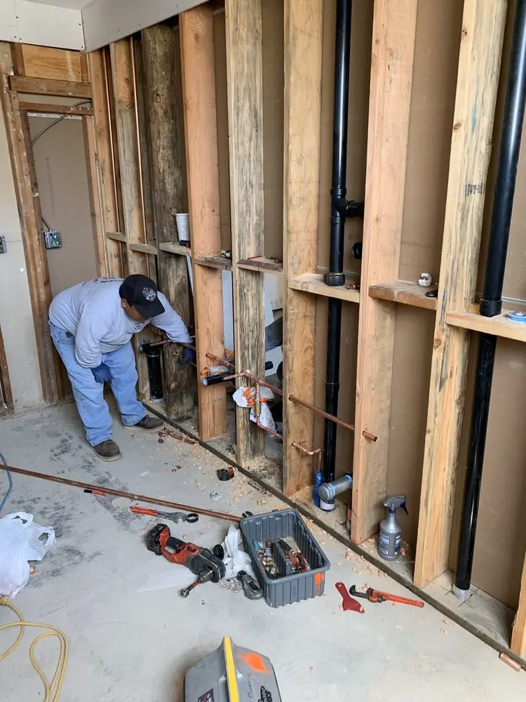 Commercial rough-in plumbing for Water Heater Replacement in Yuba City